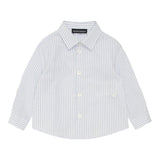 Emporio Armani Camicia Tinta Unita con Manica Lunga Fantasia A Righe per Neonato 6DHCJD BIANCO EMPORIO ARMANI 