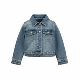 Daniele Alessandrini Giubbino In Denim Tinta Unita per Neonato 1295OD00172 AZZURRO DANIELE ALESSANDRINI 