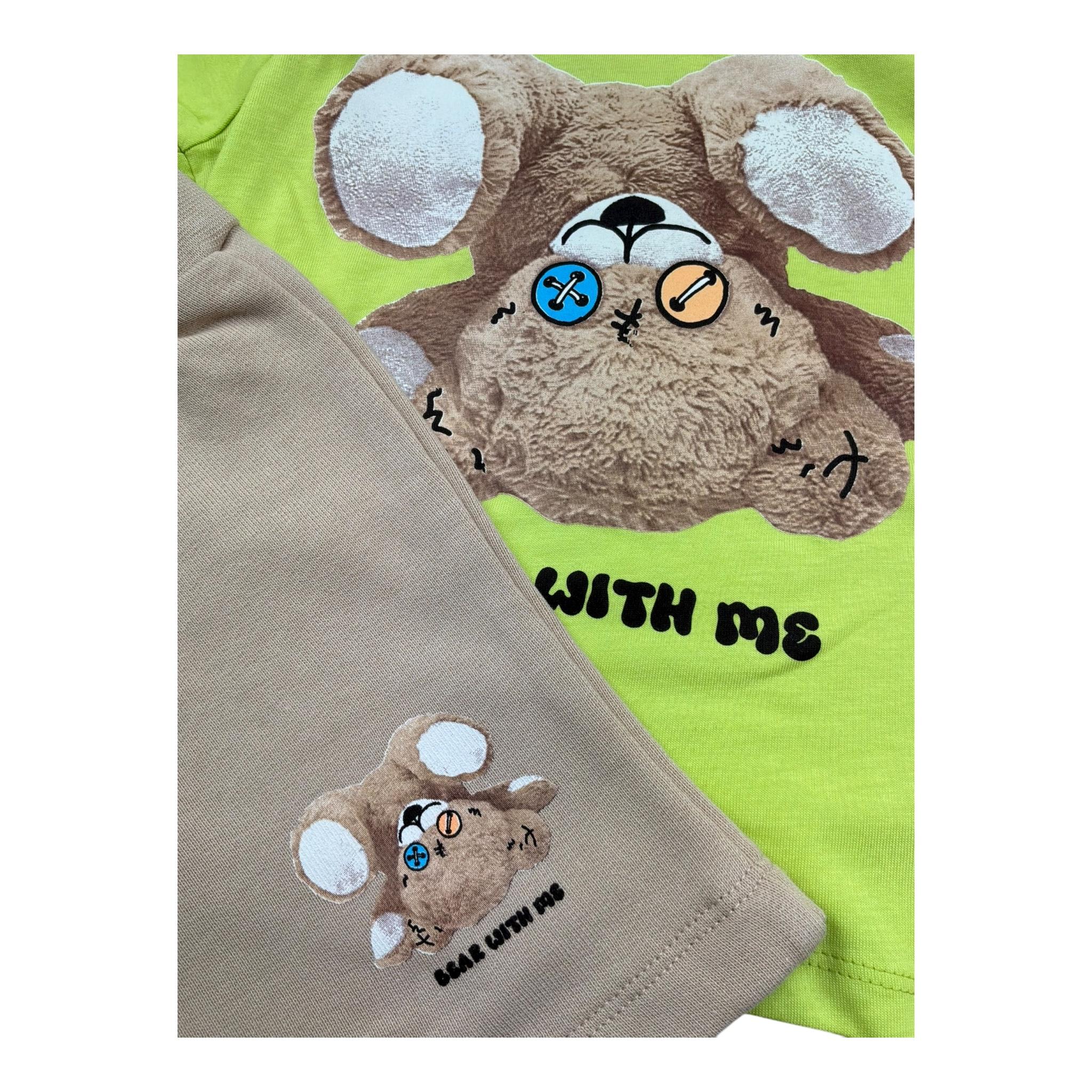 Barrow Kids Completo 2 Pezzi T-Shirt-Bermuda per Neonato S5BKUNTR161 VERDE BARROW KIDS 