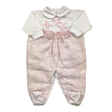 La Sartoria Dei Piccoli Tutina Bicolore con Tulle per Neonata LT008 BIANCO/ROSA LA SARTORIA DEI PICCOLI 