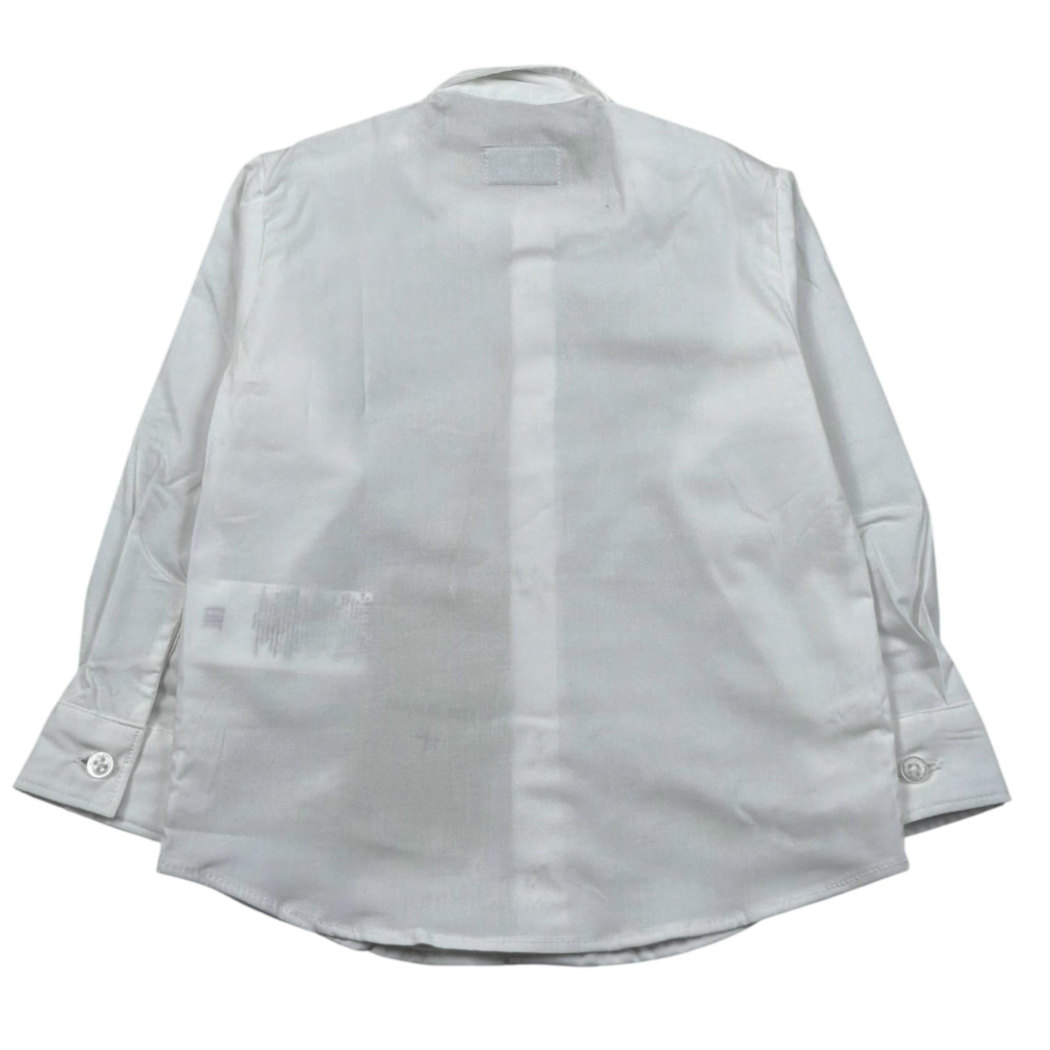 Manuel Ritz Camicia Manica Unga tinta unita Bianco per Bambino MR1977 BIANCO MANUEL RITZ 