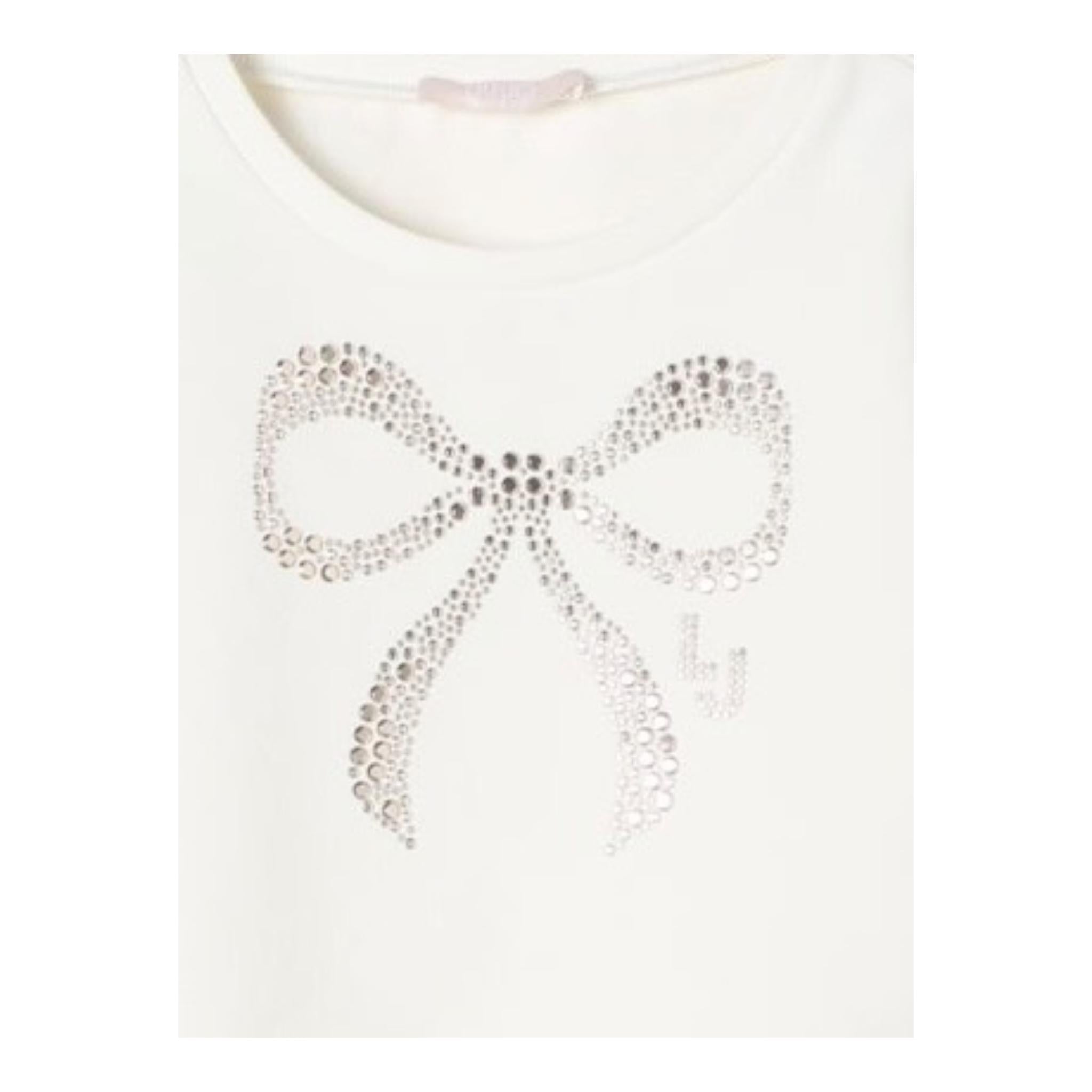 LIU JO felpa chiusa girocollo tnta unita con brillantini Panna per Neonata KF4108F0939XN PANNA LIU JO 