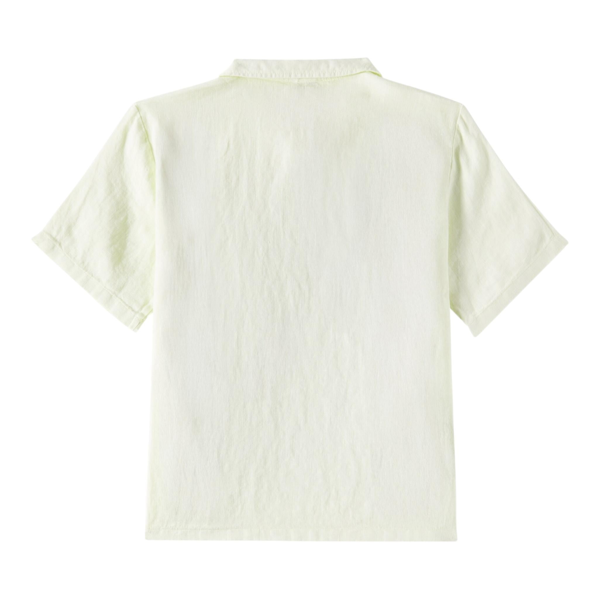 Il Gufo Camicia Mezza Manica Tinta Unita per Bambino P25PC060L6006 VERDE IL GUFO 