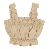 Dondup Top Giromanica Tinta Unita per Bambina DFCA031 BEIGE DONDUP 
