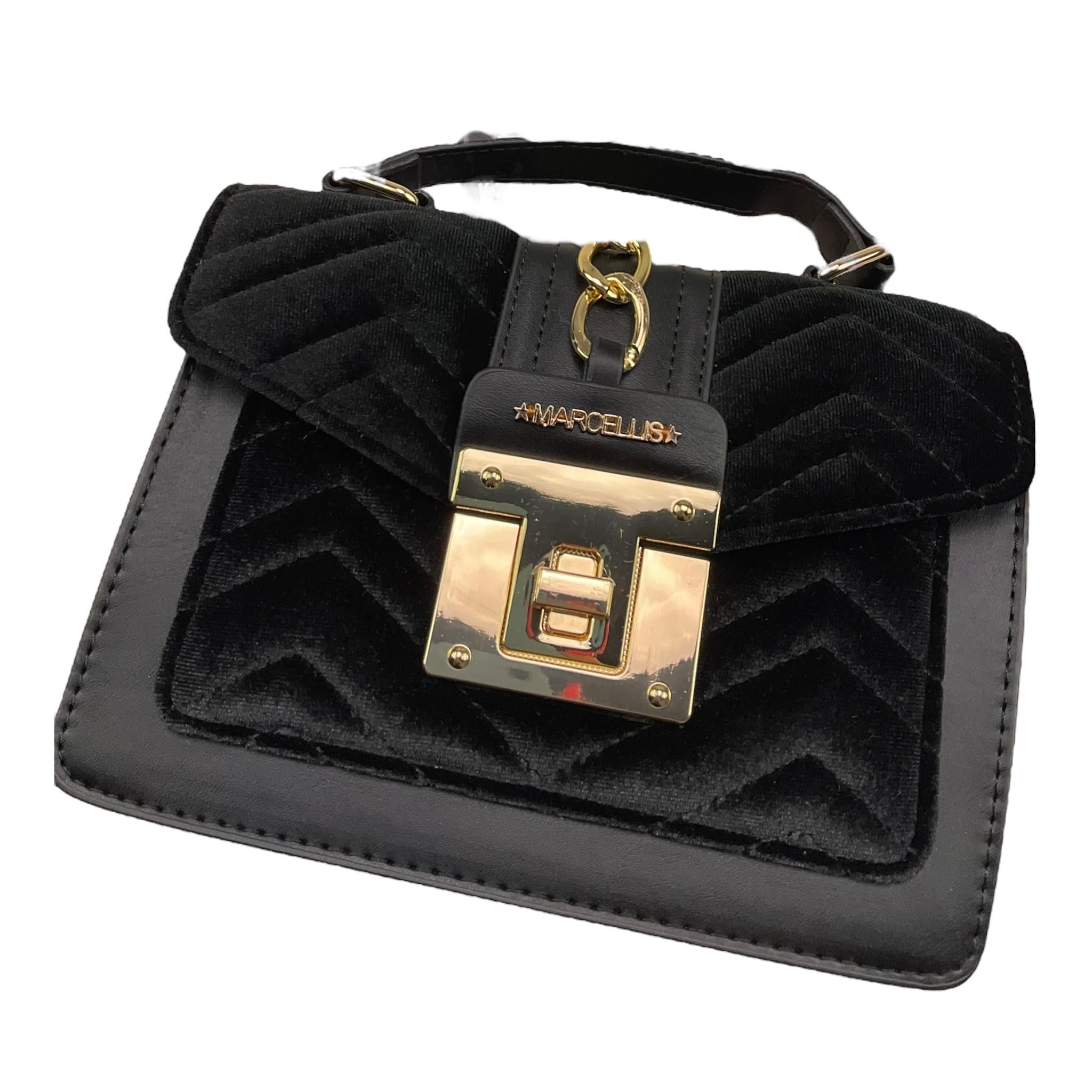 MARC ELLIS borsa tinta unita con chiusura in contrasto Nero per Bambina JMAC00936 NERO MARC ELLIS 