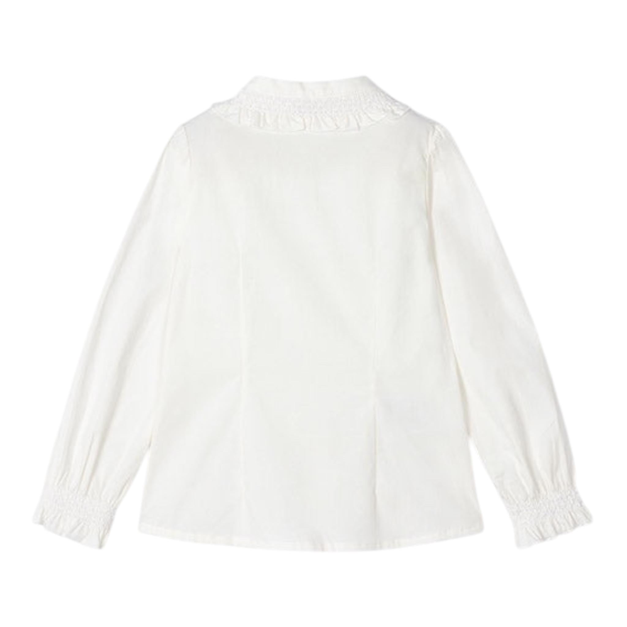 MAYORAL camicia manica lunga tinta unita Bianco per Bambina 4195 BIANCO MAYORAL 