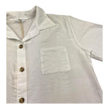 Pype Camicia Mezza Manica Tinta Unita per Bambino GOLDEN PANNA PYPE 