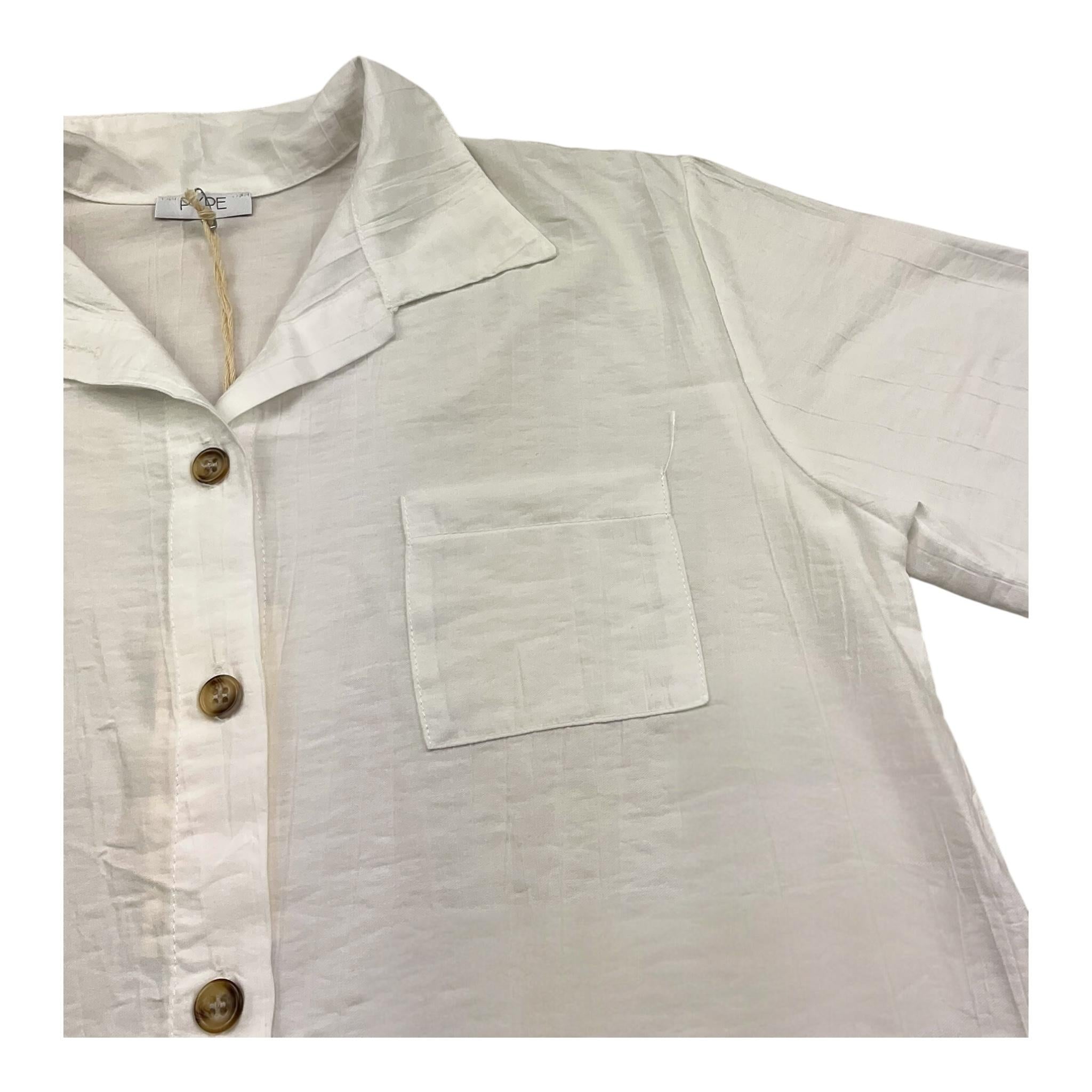 Pype Camicia Mezza Manica Tinta Unita per Bambino GOLDEN PANNA PYPE 