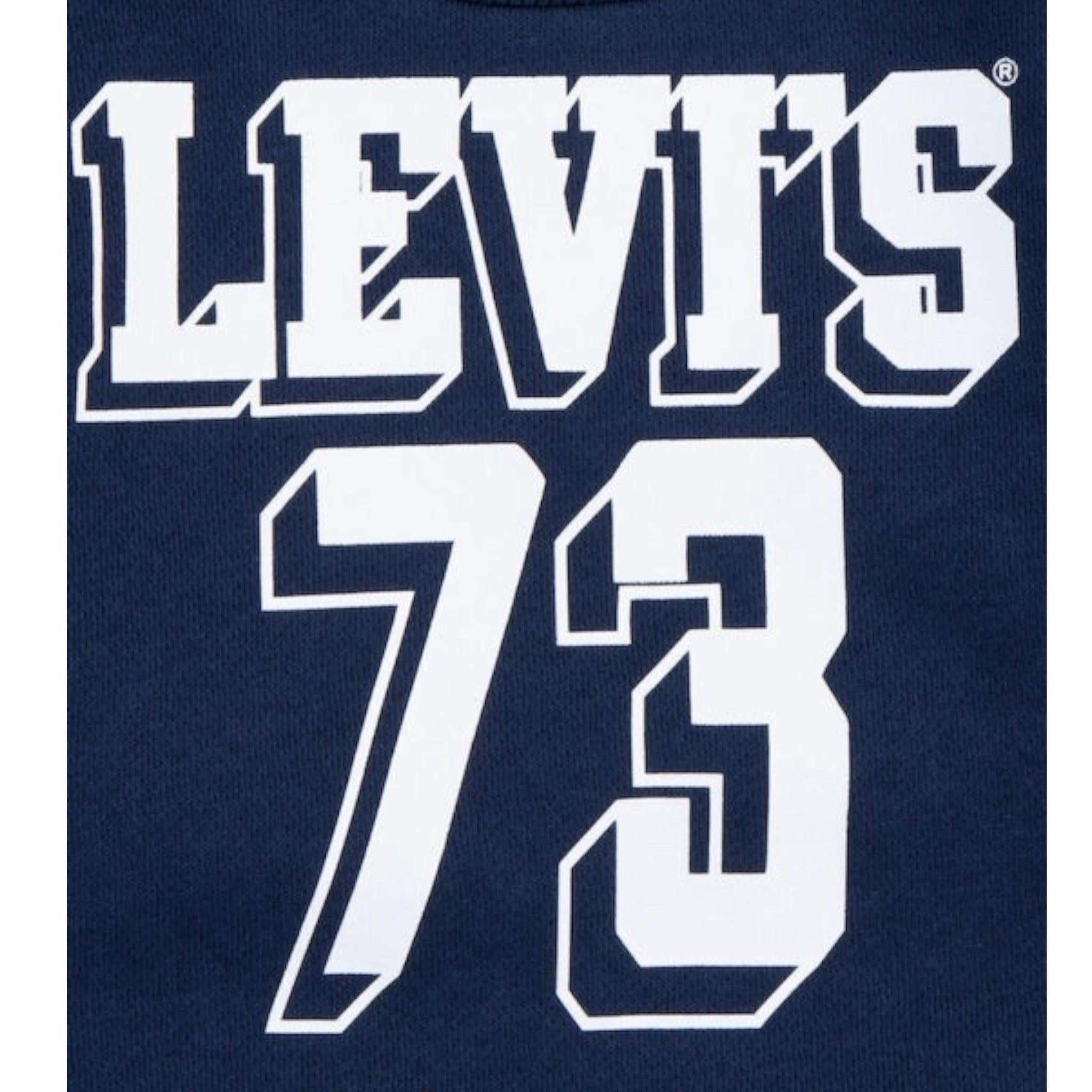 LEVI'S completo 2pz felpa-pantalone tinta unita Blu per Neonato 6EL310 BLU LEVI'S 