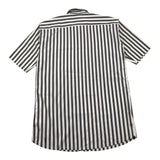 Zahlen Shirt Halbarm Streifenmuster Weiß/Grau für Jungen