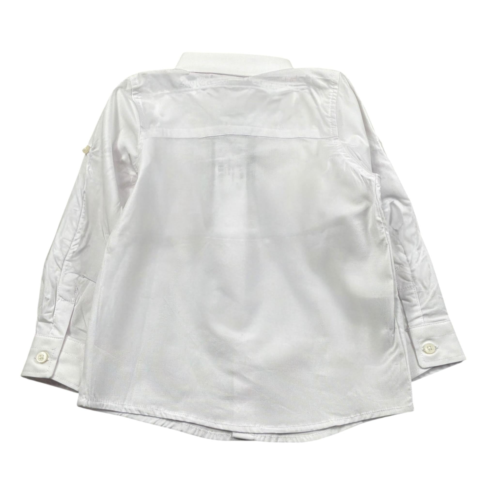 Never Too Camicia tinta unita Bianco per Bambino NT1241N BIANCO NEVER TOO 