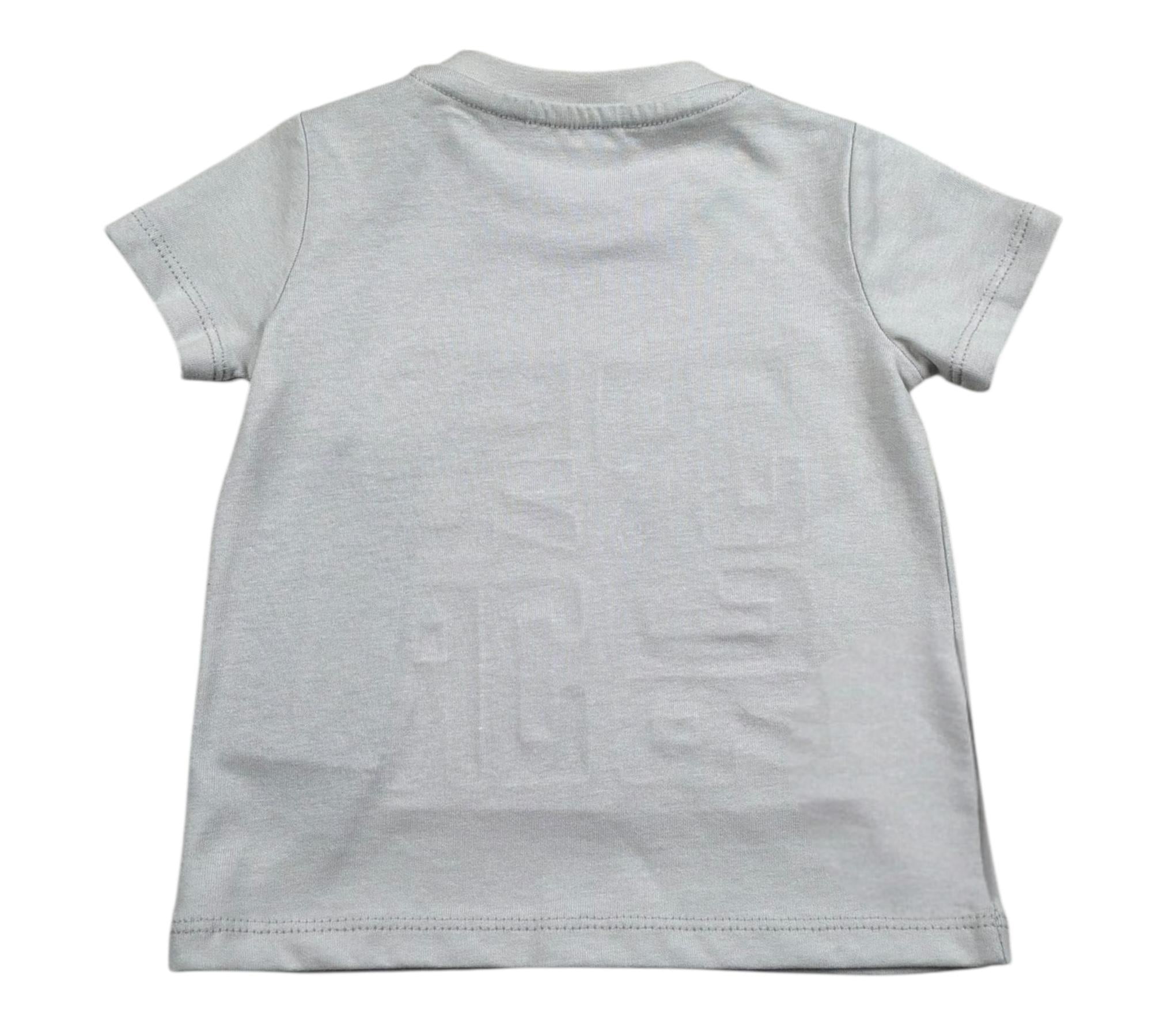 John Richmond T-Shirt Girocollo Tinta Unita con Logo per Neonato RIP26015TS GRIGIO JOHN RICHMOND 