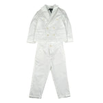 Please Completo 2 Pezzi Giacca-Pantalone Tinta Unita per Bambino EB00001073 BIANCO PLEASE 