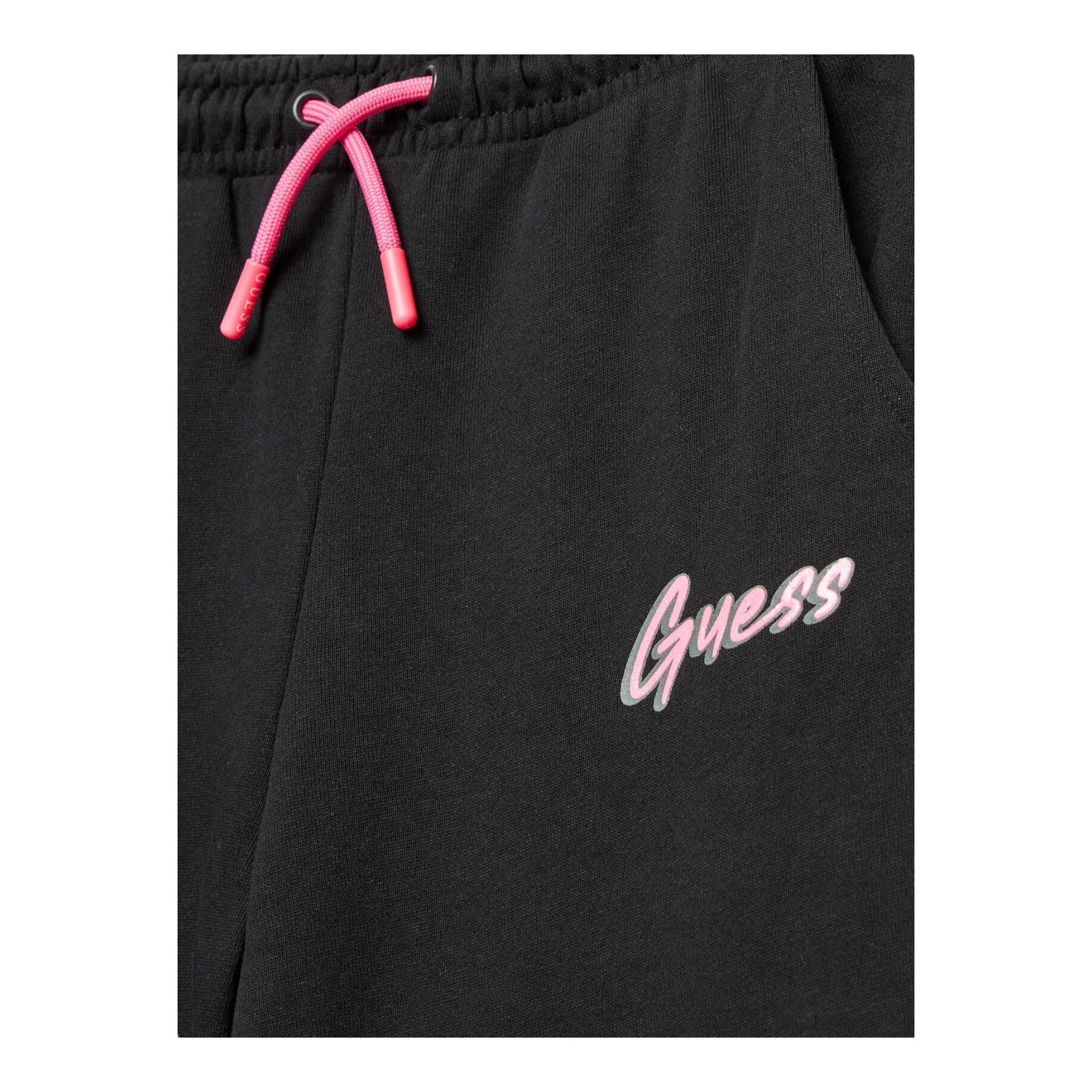 GUESS pantalone tuta modello palazzo tinta unita Nero per Bambina J4YQ15A6R4 NERO GUESS 