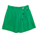 Gaelle Short Einfarbig mit elastischer Taille Grün für Mädchen