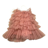 Pinko Abito Bretelline Tinta Unita In Tulle per Bambina KTA004 ROSA PINKO 