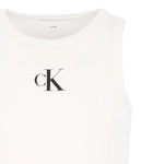 Calvin Klein Canotta Tinta Unita con Logo per Bambina IG0IG02435XX PANNA CALVIN KLEIN 