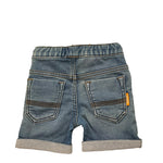 Timberland Bermuda In Denim Tinta Unita con Elastico In Vita per Neonato 22471 BLU TIMBERLAND 