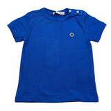 Manuel Ritz T-Shirt Girocollo Tinta Unita con Logo per Neonato MR2675 BLU MANUEL RITZ 