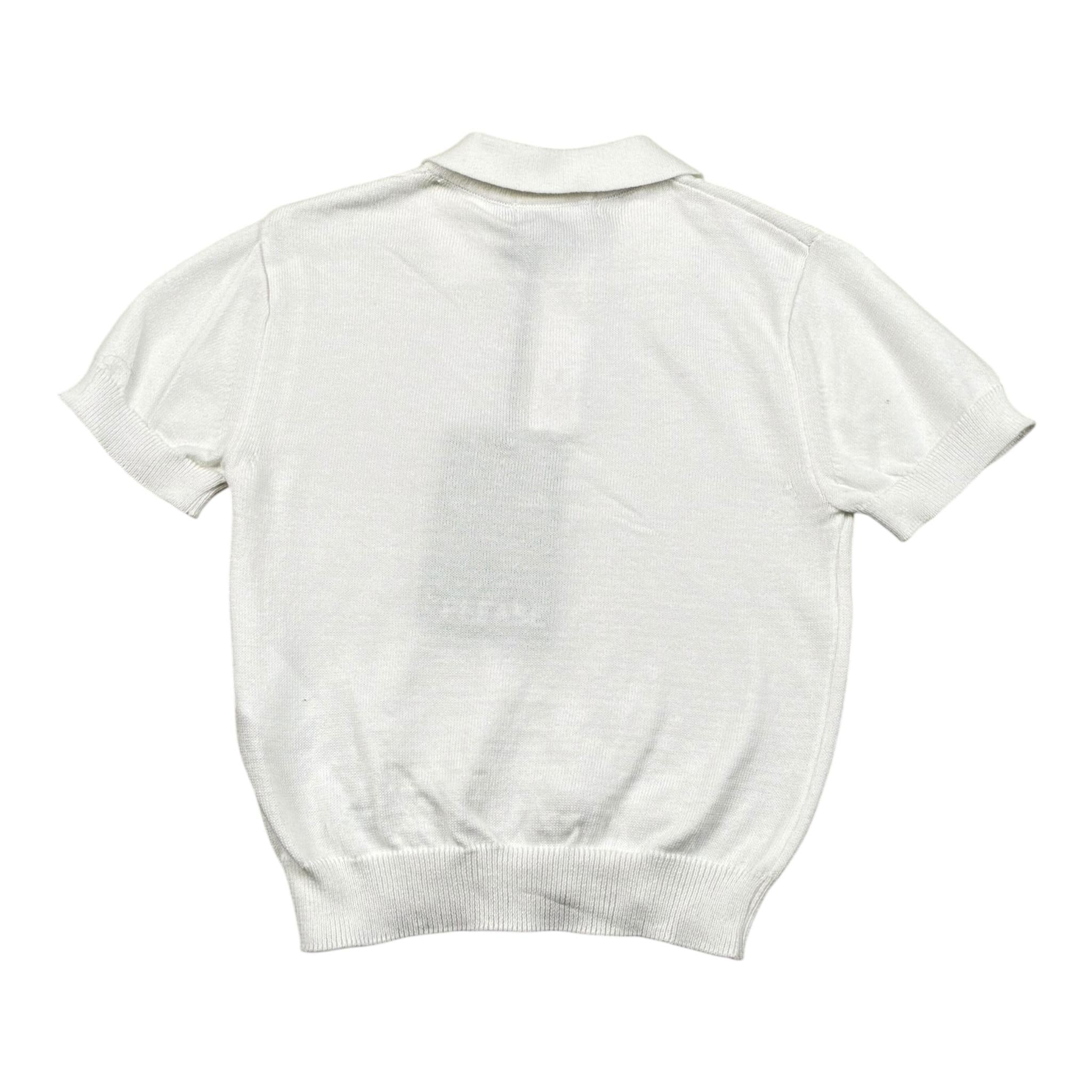 Please Polo Mezza Manica Tinta Unita per Neonato NB01230B73 BIANCO PLEASE 