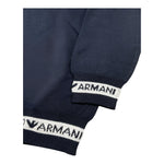 Emporio Armani Maglia Girocollo Tinta Unita con Logo per Bambino 3R4M56 BLU EMPORIO ARMANI 
