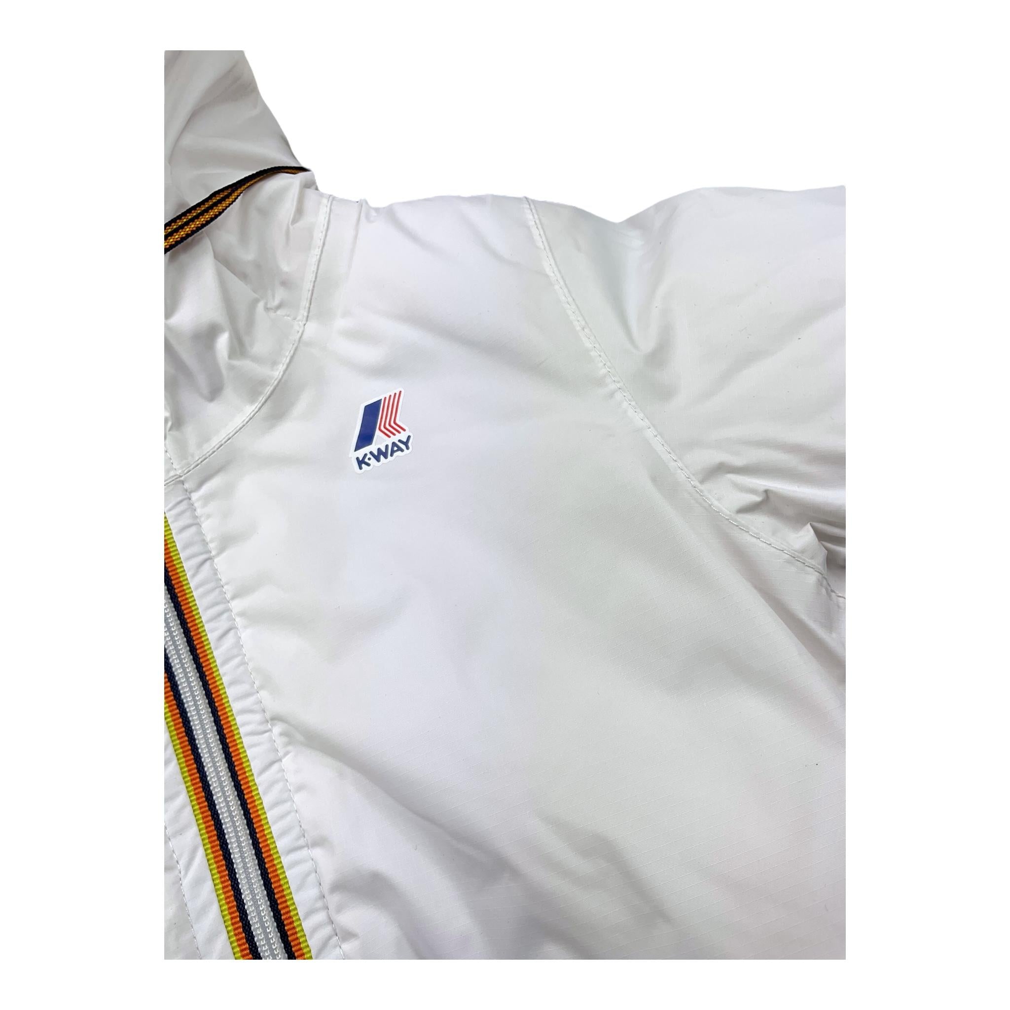 K-WAY giubbino tinta unita con cappuccio in contrasto Bianco per Neonato K61157W BIANCO K-WAY 