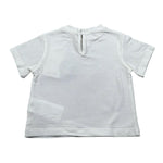M+E' T-Shirt Girocollo tinta unita con Stampa Bianco per Neonata UE1861X BIANCO M+E' 