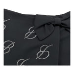 MISS BLUMARINE short tinta unita con elastico in vita e brillantini Nero per Bambina IF4018X NERO MISS BLUMARINE 