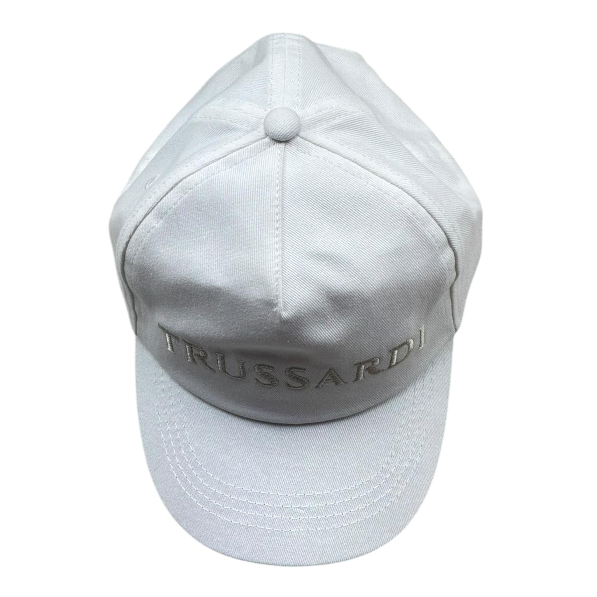 Trussardi Cappello Modello Berretto Tinta Unita con Stampa per Bambina TGP26050BT BIANCO TRUSSARDI 