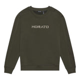 ANTONY MORATO felpa tinta unita girocollo con logo Verde per Bambino MKFL00491 VERDE ANTONY MORATO 