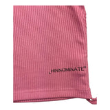 Hinnominate Einfarbiges, geripptes Tanktop mit Schnürung für Mädchen, Rosa