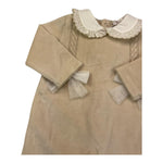 LE BEBE' tutina manica lunga tinta unita in ciniglia Beige per Neonata LBG5952 BEIGE LE BEBE' 