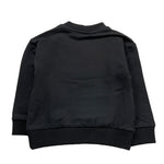 NEVER TOO felpa girocollo tinta unita con stampa Nero per Neonato 1360N NERO NEVER TOO 