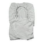 Bamboom+Babies Set 2 Pezzi Lenzuola con Angoli Tinta Unita per Neonato 217 BIANCO BAMBOOM+BABIES 