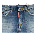 Dsquared2 Bermuda Tinta Unita In Denim per Bambino DQ00WG BLU DSQUARED2 