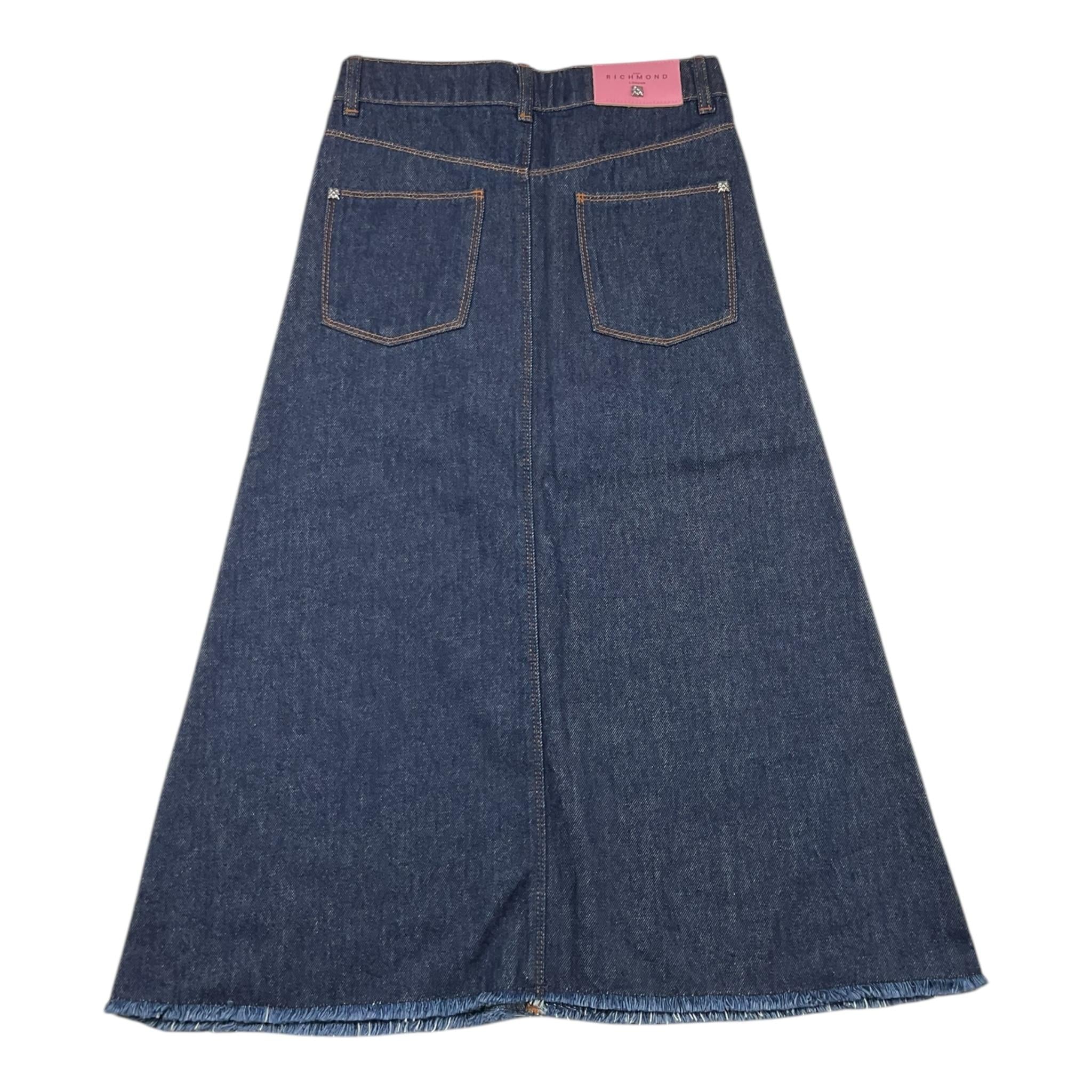 JOHN RICHMOND gonna in denim lunga tinta unita Blu per Bambina RGA25018GO BLU JOHN RICHMOND 