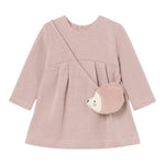 MAYORAL abito tinta unita con pochette girocollo Rosa per Neonata 2915N ROSA MAYORAL 