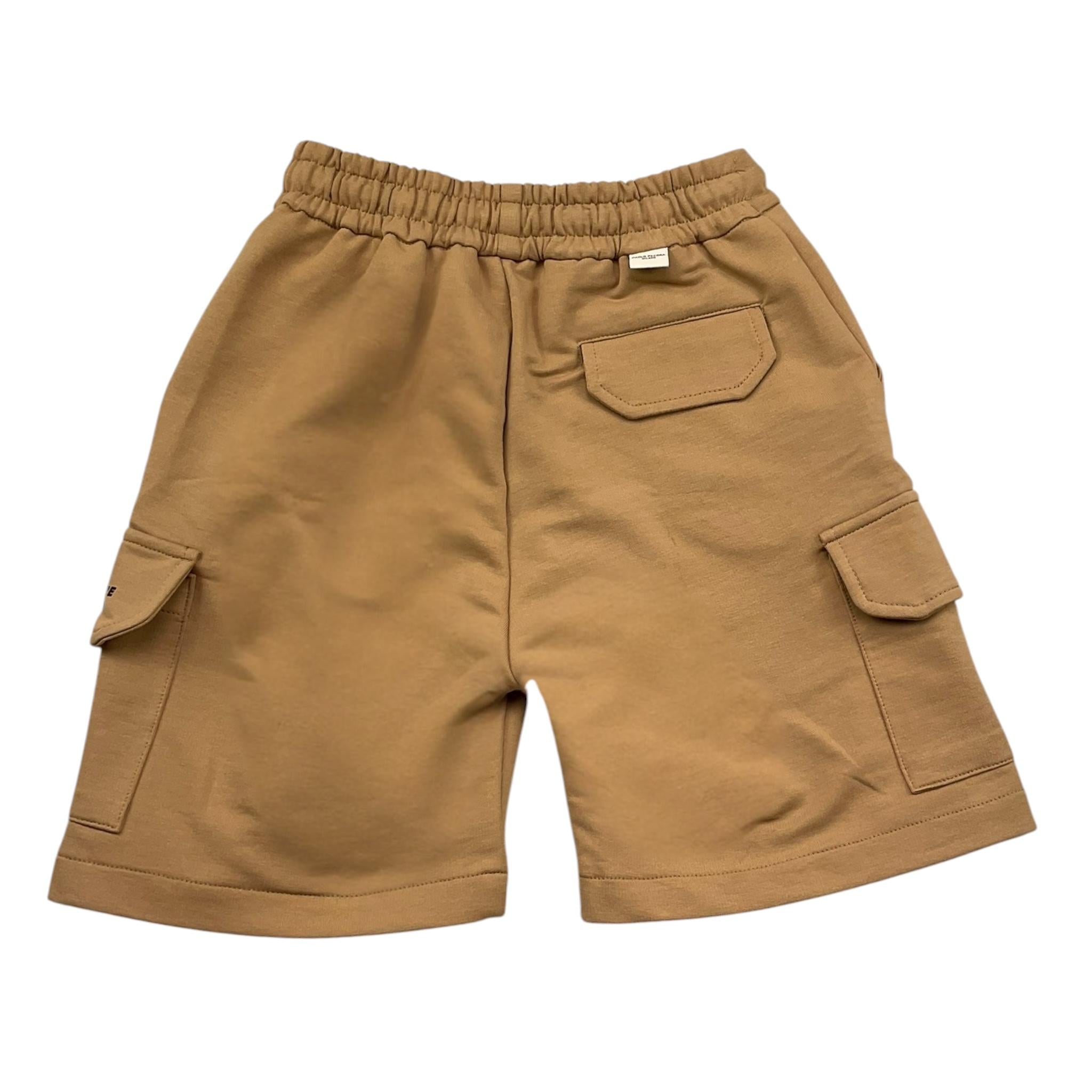 Paolo Pecora Bermuda Tinta Unita con Logo per Bambino PP4019 BEIGE PAOLO PECORA 
