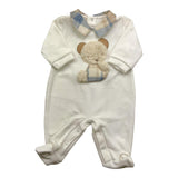 BARCELLINO tutina manica lunga in ciniglia Bianco per Neonato 105101X BIANCO BARCELLINO 