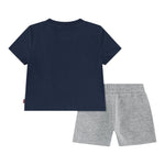 Levi'S Completo 2 Pezzi T-Shirt-Bermuda Bicolore per Neonato 6EK813 GRIGIO/BLU LEVI'S 