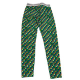 Philosophy – Einfarbige Leggings mit grünem Herz-Print für Mädchen