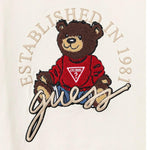 GUESS felpa tinta unita girocollo con stampa Bianco per Neonato N4BI0I3Z14 BIANCO GUESS 