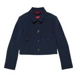 Max&amp;Co. Schlichte blaue Knopfjacke für Mädchen