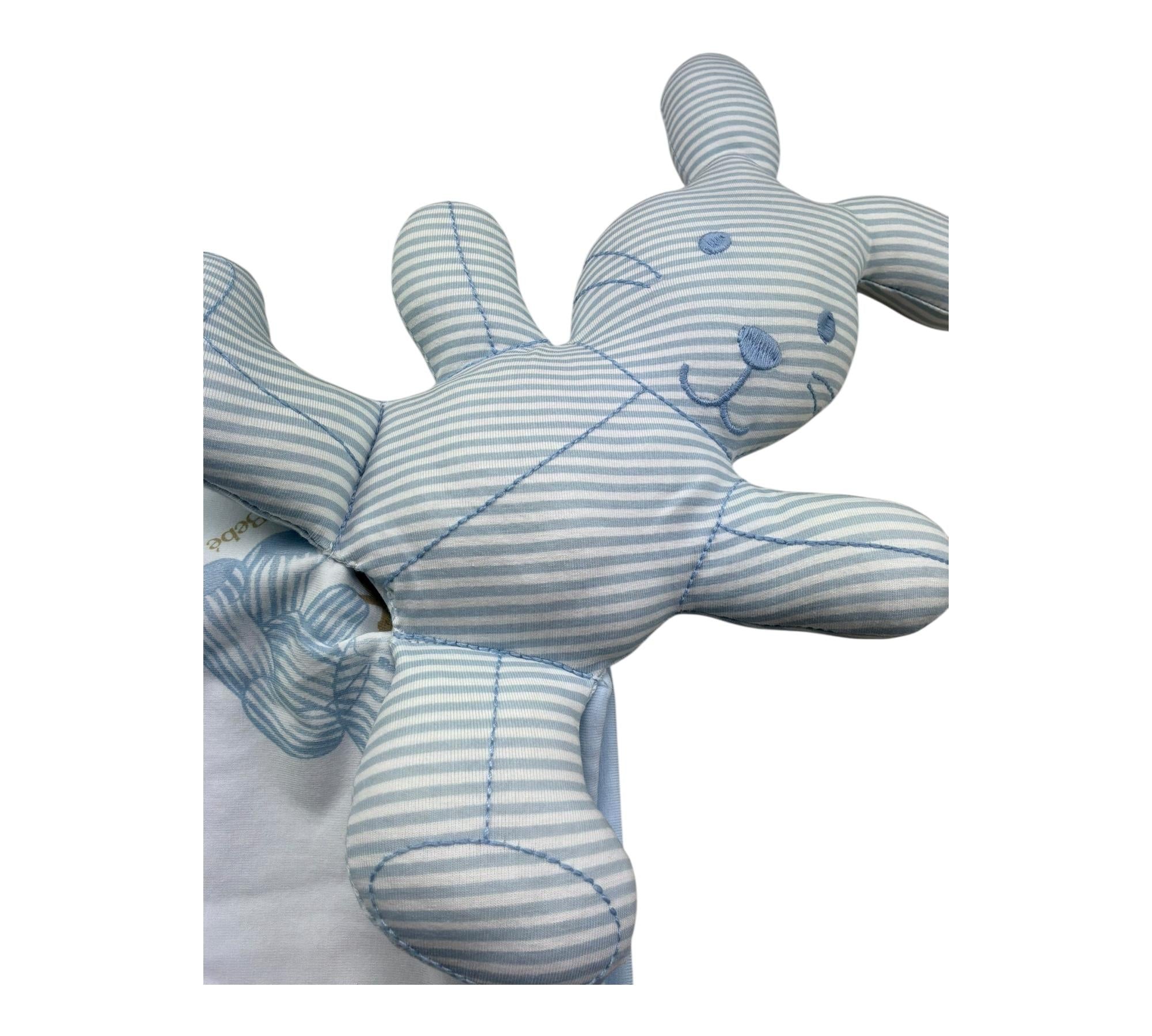 Le Bebe Coperta Tinta Unita con Pupazzo per Neonato LBB5254 BIANCO LE BEBE 