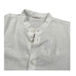Le Bebe Camicia Mezza Manica Tinta Unita Collo Coreano per Neonato LBB4934 BIANCO LE BEBE 