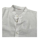 Le Bebe Camicia Mezza Manica Tinta Unita Collo Coreano per Neonato LBB4934 BIANCO LE BEBE 