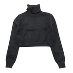 LU LU BY MISS GRANT maglia tinta unita collo alto Nero per Bambina LL0744 NERO LU LU BY MISS GRANT 
