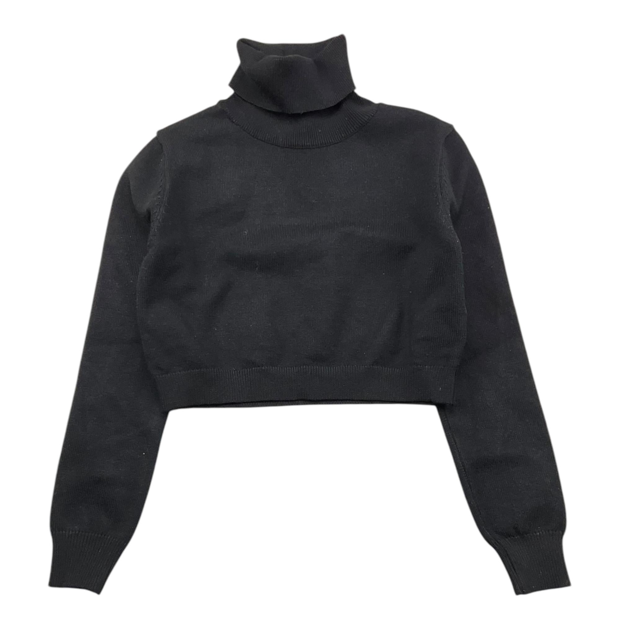 LU LU BY MISS GRANT maglia tinta unita collo alto Nero per Bambina LL0744 NERO LU LU BY MISS GRANT 