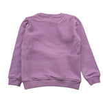 MOUSSE felpa girocollo tinta unita con stampa Viola per Bambina HKFG362L VIOLA MOUSSE 