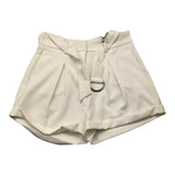 Marc Ellis Einfarbige Shorts mit weißem Riemen für Mädchen